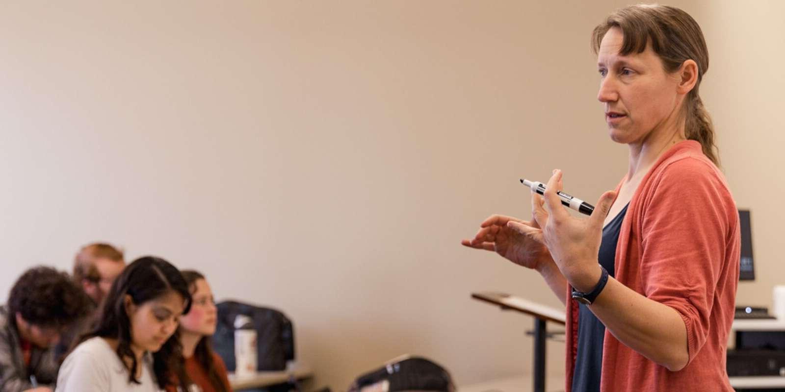 Dr. Spiering teaching a class